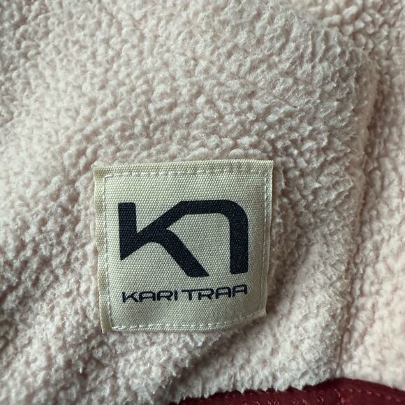 Karitraa Women's Pink 1/2 Zip Pullover Fleece Hoodie Jacket Size M Winter Snow - Picture 7 of 11